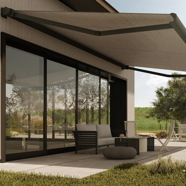 Olympus Awnings Aphrodite Outdoor Patio Awning up to 1.5M Projection, Delivery Only