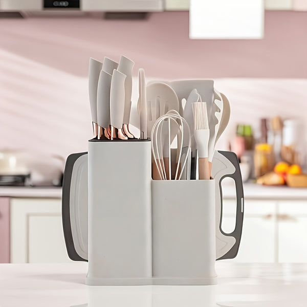 Silicone Kitchen Utensils Set | Heat Resistant And, Suitable For Non Stick Pans, Stainless Steel Cutting Tools, Small Kitchen Tools, Ideal Holiday Gift 17+2 Sets Of Food Grade Silicone Cooking Combinations