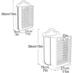 Collapsible Laundry Basket, for Laundry Storage Basket with Handles Wall Laundry Hamper, Versatile Dirty Clothes Storage Bin for Clothes, Towel, Blanke