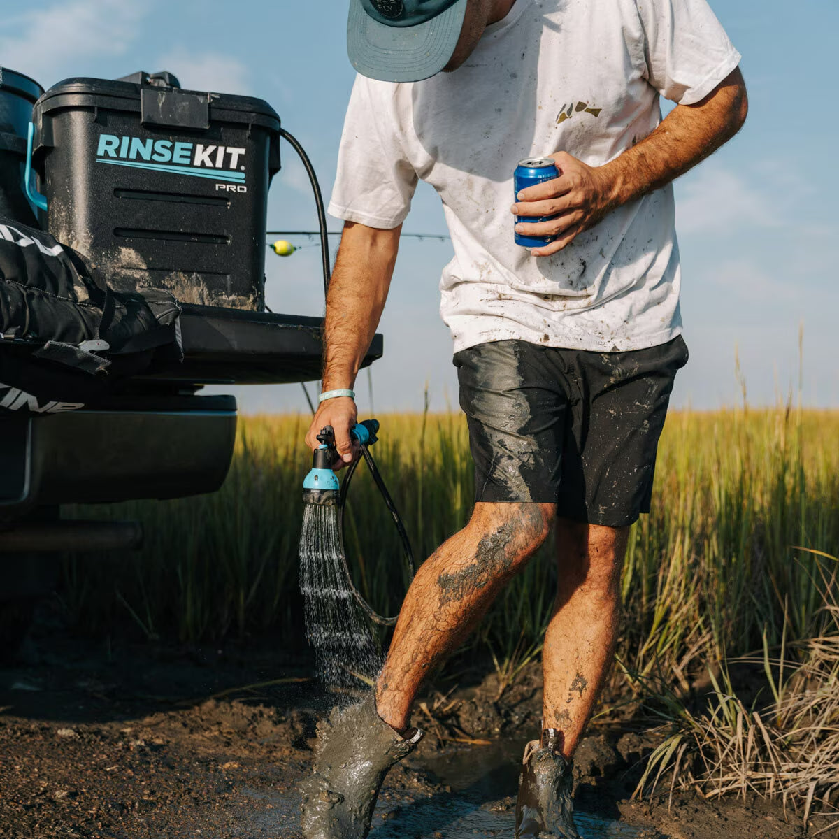 Rinsekit PRO 13.2 Litre (3.5 US Gallon) Battery Powered Portable Shower