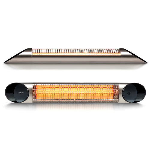 Veito Blade S2500 Indoor and Outdoor Carbon Infrared Heater - Silver