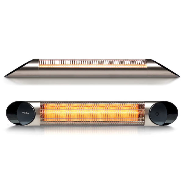 Veito Blade S2500 Indoor and Outdoor Carbon Infrared Heater - Silver