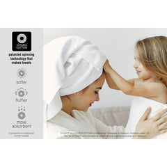 Grandeur 100% Hygro Cotton Bath Towels, Pack of 2 in Grey