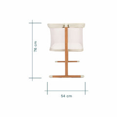 Tutti Bambini Zizee Breathable Rocking Crib, Walnut & Ecru