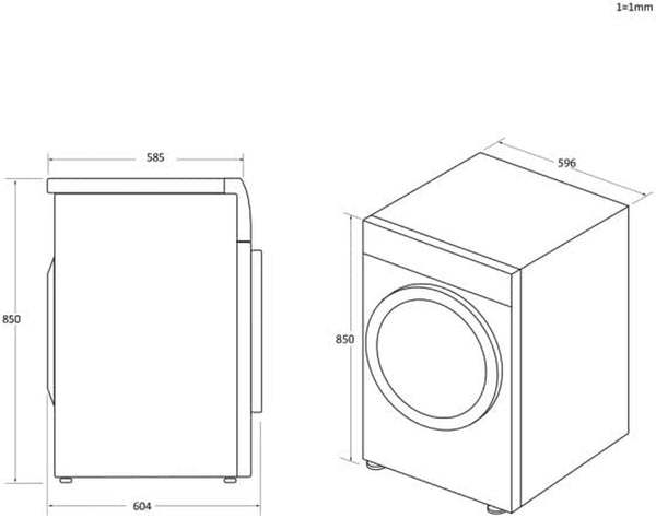 Hoover H-DRY 350 HREC9TE 9KG Condenser Freestanding Aquavision Tumble Dryer with inside Water Container - B Energy Rating - Digital Display - Start Delay - 14 Programmes - H 850 X W 600 X D 595 (MM)