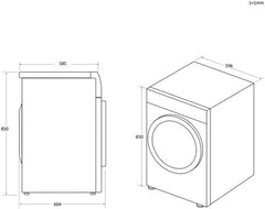 Hoover H-DRY 350 HREC9TE 9KG Condenser Freestanding Aquavision Tumble Dryer with inside Water Container - B Energy Rating - Digital Display - Start Delay - 14 Programmes - H 850 X W 600 X D 595 (MM)