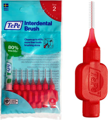 Tepe Interdental Brush, Original, Yellow, 0.7Mm/Iso 4, 8Pcs, Efficient Cleaning between Teeth, Plaque Remover and Dental Flosser for Small Gaps
