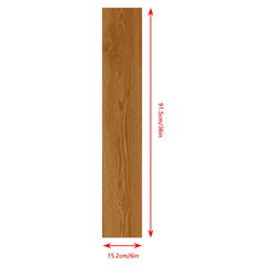 Self Adhesive Vinyl Flooring, Floor Planks with Wood Effect, 36pcs Waterproof PVC Floor Tiles for Bathroom Kitchen and All Flat Floor, Stick On Floor Tiles, 91.5x15.2cm 5m²