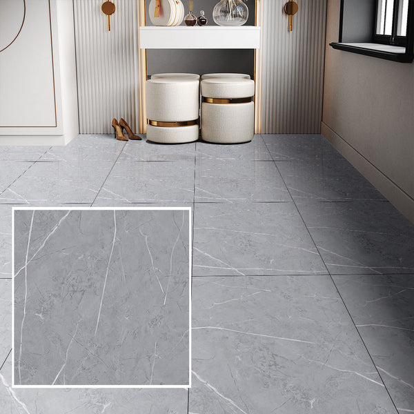 LIVINGANDHOME 24PCS Peel and Stick Non-slip Floor Tiles - 12