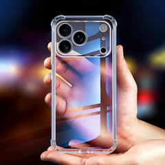 TVELO Clear Phone Case for iPhone 17, iphone 17 air, iphone 17 pro, iphone 17 pro max, Transparent Slim Fit Hard Protective Cover, Shockproof Mobile Case black greay