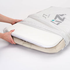 Tutti Bambini Zizee Breathable Rocking Crib, Walnut & Ecru