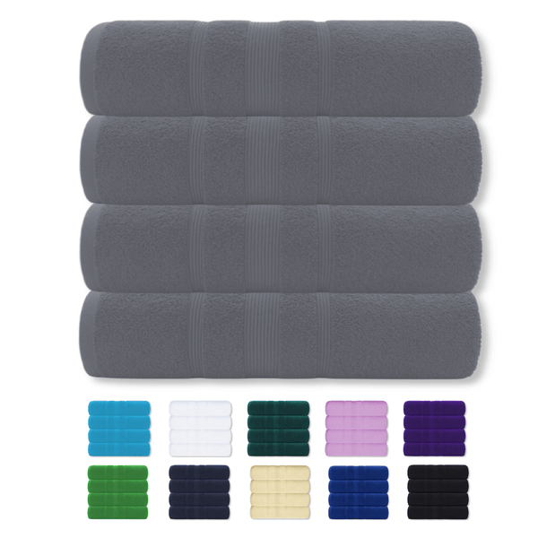 4X Bath Sheets 80x155CM Pure Cotton Big Size Large Bathroom Towels Set Quick Dry Soft Bath Towels