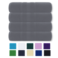 4X Bath Sheets 80x155CM Pure Cotton Big Size Large Bathroom Towels Set Quick Dry Soft Bath Towels