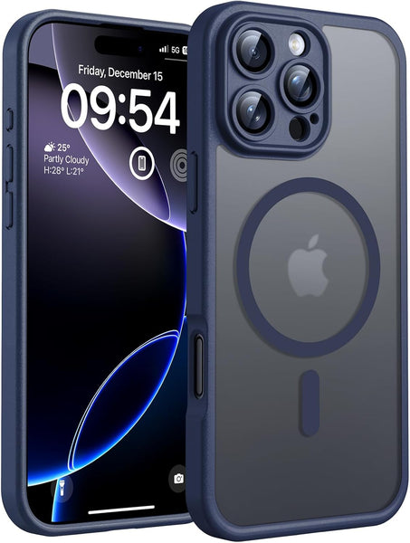 TOCOL Magnetic for Iphone 17 Pro Max Case 6.9-Inch, Compatible with Magsafe, Full Camera Protection, Built-In Magnetic Ring, Drop Protection Shockproof Translucent Matte Phone Cover