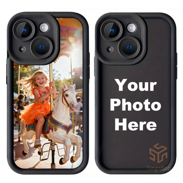 Phone Case - Custom Photo Thick Soft Phone Case - Personalized Case for Iphone 17/ 16/ 15/ 14/ 13/ 12/ 11 Pro Max/ Pro/ Plus, Full Coverage Protection, Scratch-Resistant & Wear-Resistant, Creative Gift for Family & Friends on Birthdays, Christmas