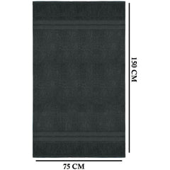 4 X Large Jumbo Bath Towels 100% Egyptian Cotton -75 x 150 cm- Soft Quick Dry Hotel Spa Big Bathroom Towels Set
