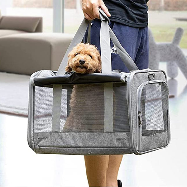 Large Pet Carrier Bag Portable Soft Fabric Fold Dog Cat Puppy Travel Bag in UK