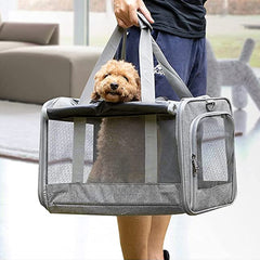 Large Pet Carrier Bag Portable Soft Fabric Fold Dog Cat Puppy Travel Bag in UK