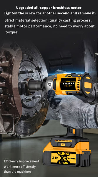 Wireless Electric Impact Wrench, Lithium Electric Wrench Set - Multifunctional Tool Set, Portable, Suitable For Car Maintenance, Furniture And Scaffolding Installation, A Gift Of Electric Tools For Husbands