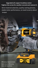 Wireless Electric Impact Wrench, Lithium Electric Wrench Set - Multifunctional Tool Set, Portable, Suitable For Car Maintenance, Furniture And Scaffolding Installation, A Gift Of Electric Tools For Husbands