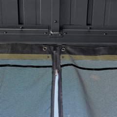 Sojag Kiruna 10Ft X 12Ft (3 X 3.64M) Aluminium Frame Sun Shelter with Galvanised Steel Roof + Insect Netting