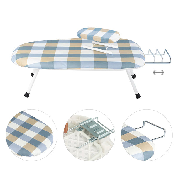 1pc Compact Folding Ironing Board with Pink Floral Pattern - Space-Saving, Easy Storage, Multi-Use Design for Home Use, Durable Plastic Material, Ironing Boards