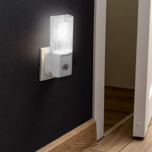 Automatic LED Plug-In Night Light with Light Sensor – Soft Glow Safety Light