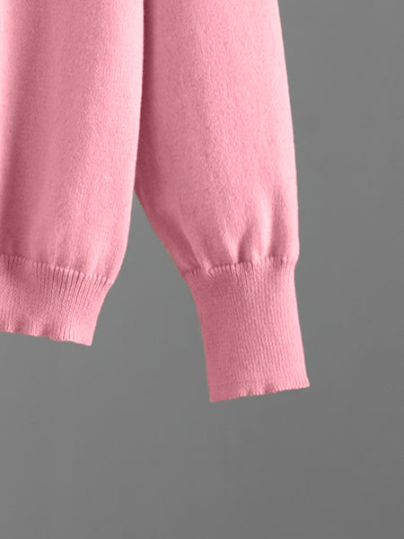 Directional Elegant New Fashion Casual Suit Pants Women'S Loose Sweater Wide Leg Pants Long Trousers Two-Piece Set