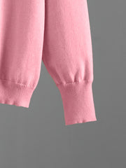 Directional Elegant New Fashion Casual Suit Pants Women'S Loose Sweater Wide Leg Pants Long Trousers Two-Piece Set