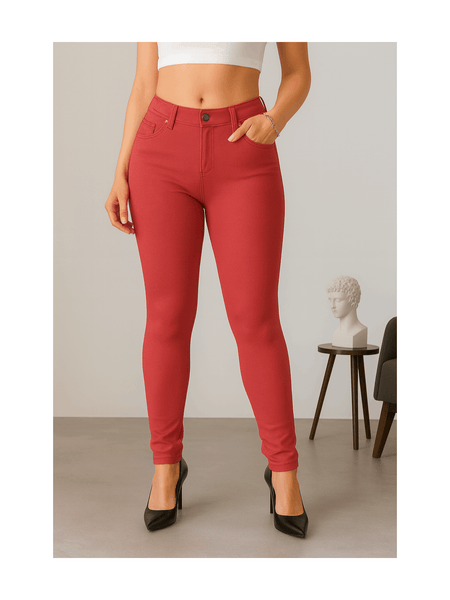 Women’s High-Waisted Stretch Jeans LOOK Jeggings Slim Fit Skinny Denim Trousers – Comfortable, Soft, Pull-On Elastic Waist Pants for Shaping Body Contour, Casual Everyday Wear, Lightweight, Breathable, Stretchy Jean Leggings, Fashion Essentials, Slimming
