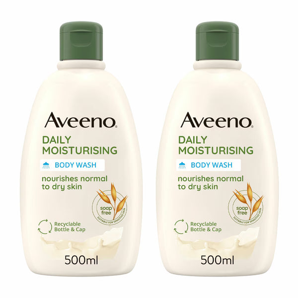 Aveeno Daily Moisturising Body Wash 2 X 500Ml