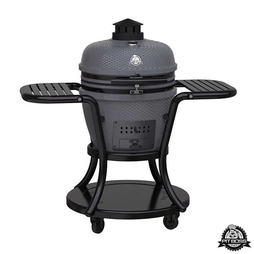 Pit Boss 24” (60 Cm) Ceramic Kamado Charcoal Barbecue Grill + Cover in Grey