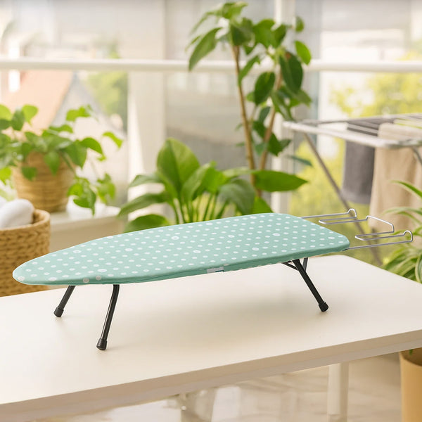 Ironing Board Foldable Mini Ironing Board Tabletop Ironing Board Foldable Portable Design with Built-in Iron Rest, Non-Slip Legs, Lightweight for Small Spaces, Dorms, Apartments