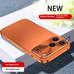 Phone Case: Magnetic Metal Phone Case for iPhone 17 Pro Max 2-in-1 Design Aluminum Alloy Frame Backplate Ultra Thin Protective Cover Comes