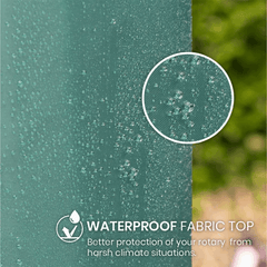 Waterproof Garden Parasol Cover – Heavy Duty, UV & Dust Resistant Umbrella Cover with Drawstring & Zip Fastening – All-Weather Protection for Outdoor Parasols, 18x28x153cm
