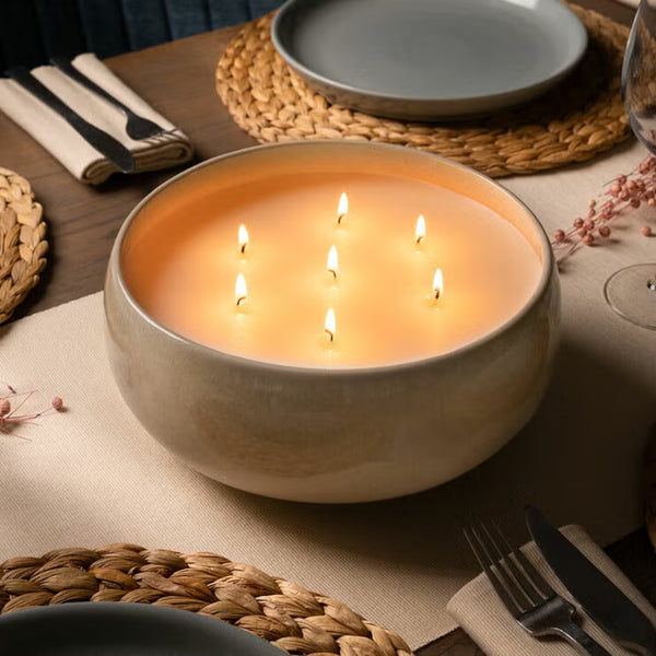Torc 7 Wick Candle, in Green