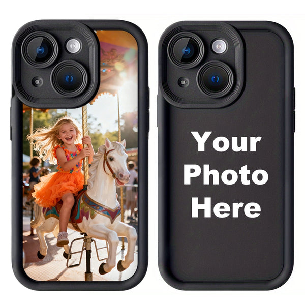Phone Case - Custom Photo Thick Soft Phone Case - Personalized Case for Iphone 17/ 16/ 15/ 14/ 13/ 12/ 11 Pro Max/ Pro/ Plus, Full Coverage Protection, Scratch-Resistant & Wear-Resistant, Creative Gift for Family & Friends on Birthdays, Christmas