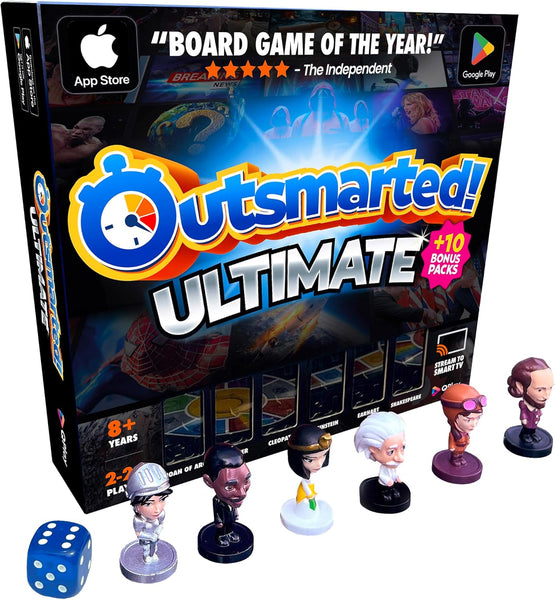 Outsmarted - the App-Connected TV Quiz-Show Board Game | Kids, Teens & Adults | Next-Level Game Night for Family & Friends | 2–24 Players | Age 8+ | 10,000+ Questions | 2026 Edition