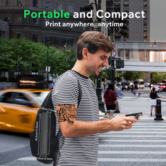 D810B Portable Inkless Thermal Printer - A4 Size, Prints Documents And Labels, Wireless Connection, USB Charging, Perfect For Travel And Office Use, Compatible With IOS And Android, Ideal Gift For Tattoo Artists And Business Professionals