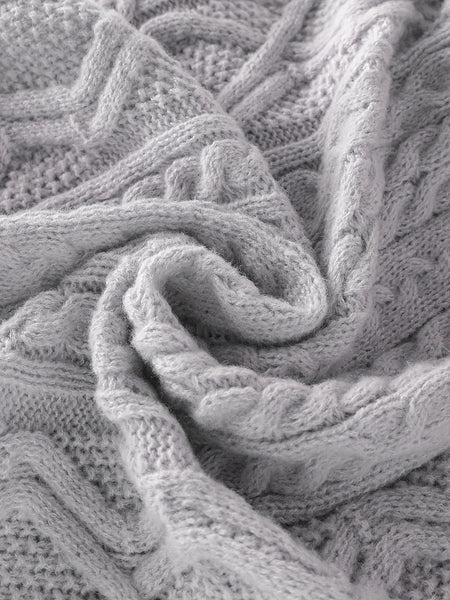 2025 Winter American Stand-Up Collar Half-Zip Knit Aran Sweater Mr. Pony Knitwear Pullover Card