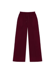 Women Drawstring High Waist Straight Leg Pants, Fashion Casual Pocket Trouser for Daily Wear, Ladies Bottom For All Season, Womenswear Basic Comfy Going Out Solid Color Sweatpant