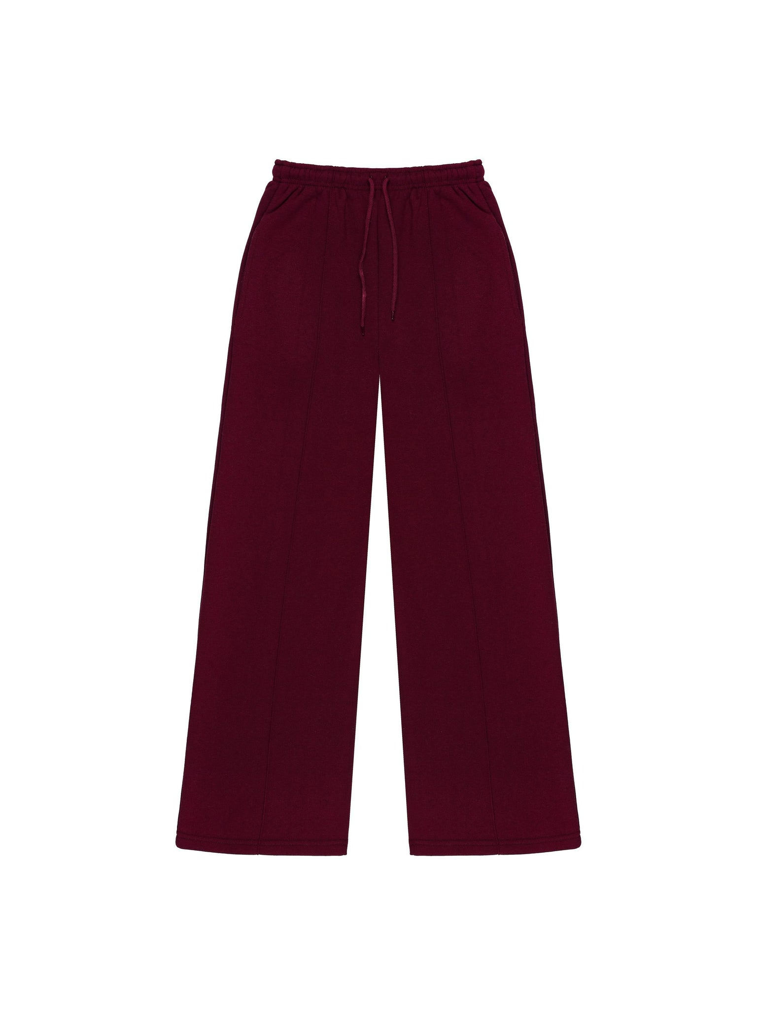 Women Drawstring High Waist Straight Leg Pants, Fashion Casual Pocket Trouser for Daily Wear, Ladies Bottom For All Season, Womenswear Basic Comfy Going Out Solid Color Sweatpant