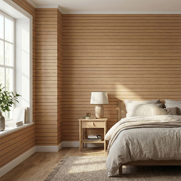 3D Wood Grain Wall Panels, Self-Adhesive Thickened Wallpaper, Moisture-Proof, Home Decoration Wall Stickers, Peel and Stick, Easy to Clean and Cut, Suitable for Renovation of Living Rooms, Bedrooms, Restaurants and Ceilings