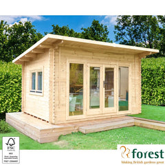 Forest Garden Melbury 45Mm Log Cabin 13Ft 1
