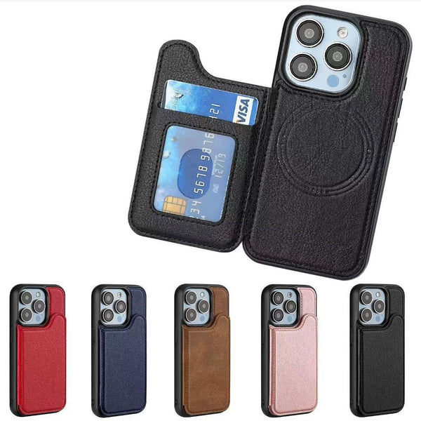 Few Millions Convenience Pro Magnetic Wallet Case - Secure Credit Card Holder, Full-Body Protection & Wireless Charging Support for Apple