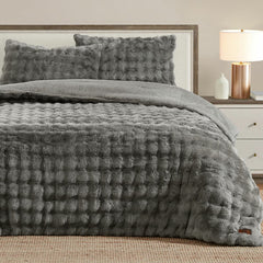 FRYE Faux Fur 3 Piece Comforter Set, in 2 Colours