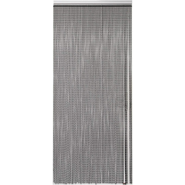 Aluminium Door Fly Screen Metal Chain Curtain Blind Insect Blinds 214cm *90cm