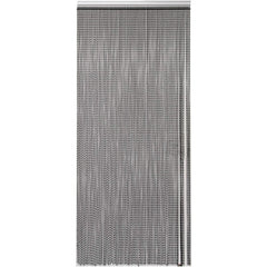 Aluminium Door Fly Screen Metal Chain Curtain Blind Insect Blinds 214cm *90cm