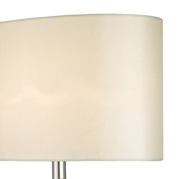 Syracuse Mercury Glass Table Lamp with Cream Shade