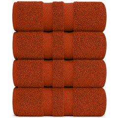 Pack of 4 Jumbo Bath Sheets Set 100% Egyptian Cotton (80x140 CM) Quick Dry 500GSM Highly Absorbent Soft Feel Bath Sheets XL Bathroom Towel Perfect for Daily Use